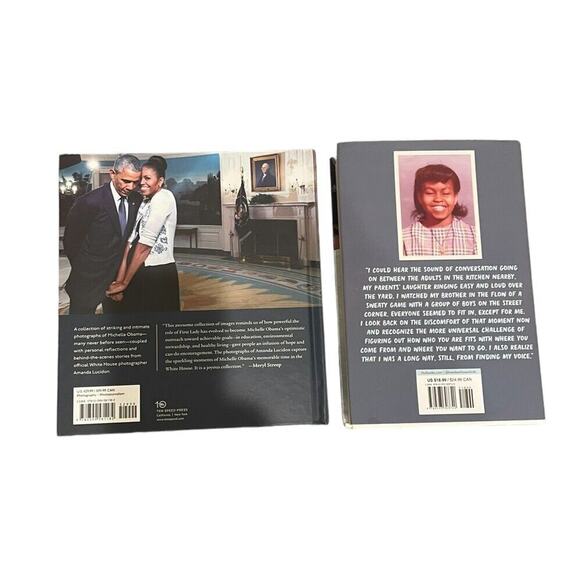 MICHELLE OBAMA Book Lot of 2 Becoming Chasing Light FLOTUS Biography - Picture 2 of 4